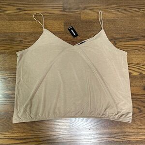 Express Smooth Beige V-neck camisole size XL